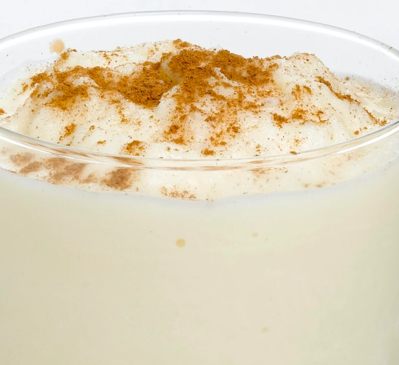 Helado rápido de leche merengada