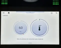 Step <p>Calentar el agua a 60°C.</p> illustration