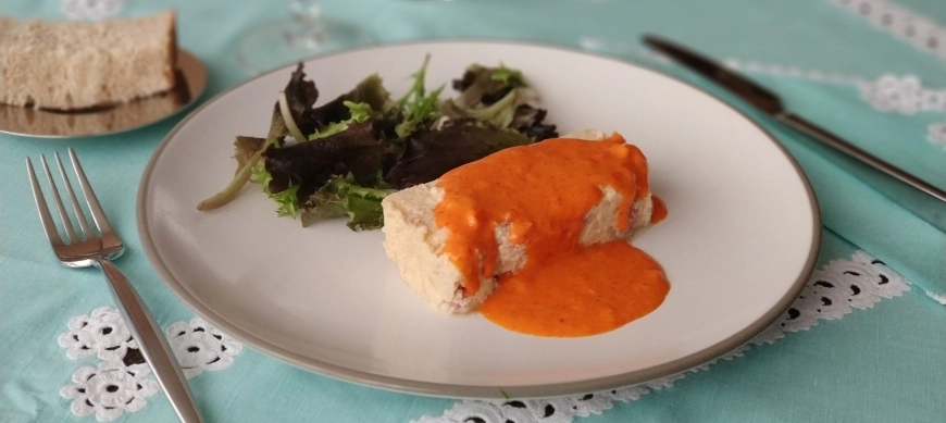 Pudin de coliflor, receta light en Thermomix