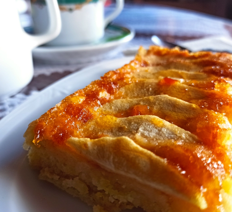 Tarta de manzana glaseada sin azúcar