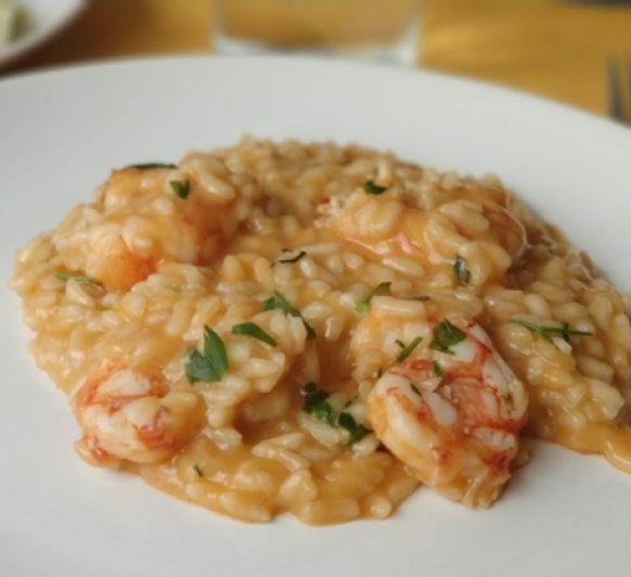 RISOTTO DE LANGOSTINOS PARA DOS