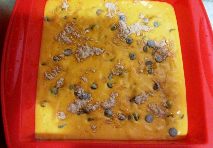 Bizcocho de Calabaza(totanera) con pepitas de chocolate con Thermomix® 