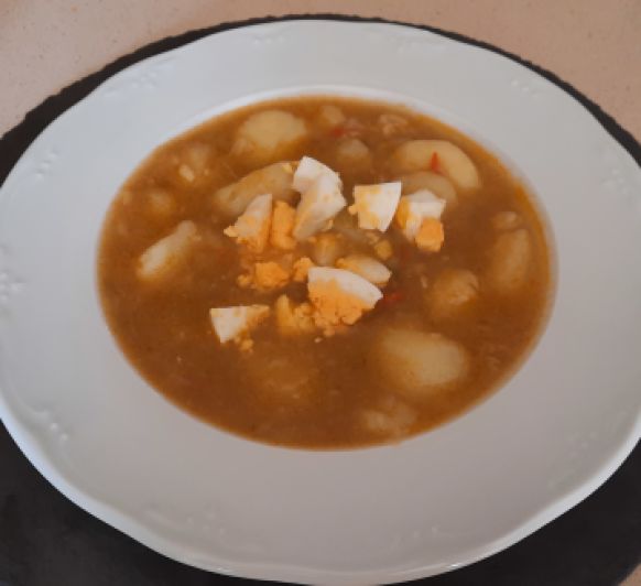 Guiso de patatas con bacalao