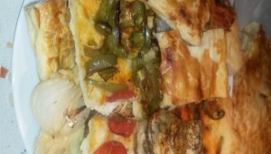 Coca rapida de verduras INTEGRAL hecha con la themomix